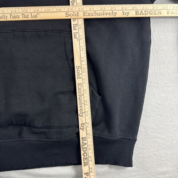 Raw Gear Hoodie Mens XL Black Pullover Sweatshirt Embroidered Drawstring Sweater - Picture 3 of 6